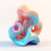 Surreal abstract shapes art toy creativity.