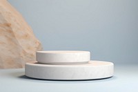 White raw stone podium simplicity furniture porcelain.