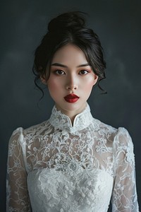 East Asian Wedding portrait fashion wedding.