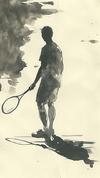 Tennis painting sports tennis.