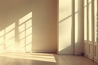 Empty room flooring window architecture.