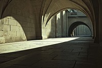 Paris architecture building corridor.