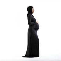 Full body of pregnant middle east woman standing sleeve adult.
