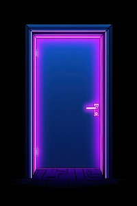 Illustration door Neon rim light purple neon lighting.