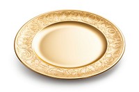 Plate plate gold porcelain.