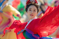 Korean dancer photo dancing fashion performance.