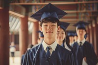 Korean students uniform photo graduation adult intelligence.