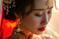 East Asian Wedding wedding photography portrait.