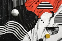 Paper collage art backgrounds astronomy.