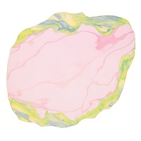 Tropical marble distort shape abstract white background magnification.