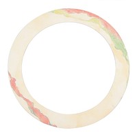 Circle marble distort shape jewelry white background accessories.