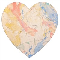Heart shape marble distort shape backgrounds abstract white background.