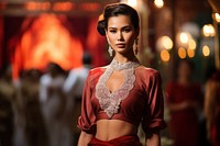 Thai female model fashion clothing adult.