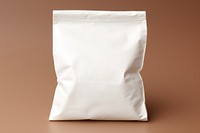 Food packaging  white food bag.
