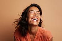 Mexican woman laughing smile adult.