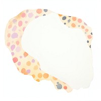Polka dot marble distort shape paper white background microbiology.
