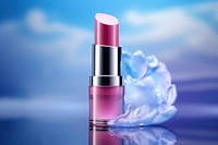 Cosmetic and shining light cosmetics lipstick magenta.