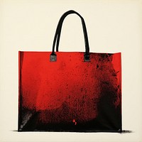 Shopping bag handbag art red.