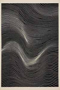 Silkscreen illustration of simple distorded wave art backgrounds textured.