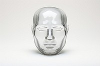 Avatar shape transparent portrait photography sculpture.