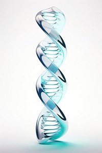 Hand Blown Glass dna shape no color architecture technology staircase.