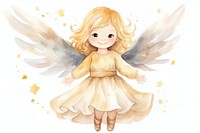 Angel girl cartoon toy representation celebration. AI generated Image by rawpixel.