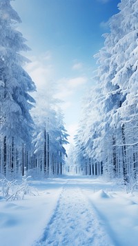  Nature nature winter landscape. AI generated Image by rawpixel.