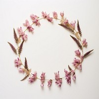 Real pressed foxgloves flowers necklace jewelry wreath. AI generated Image by rawpixel.