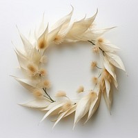  Real pressed peace lily flowers wreath plant photo. AI generated Image by rawpixel.