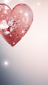 Crystal hearts jewelry love celebration.