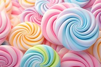 Colorfull pastel candy confectionery lollipop pattern.