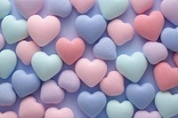 Pastel 3d cute heart pattern backgrounds repetition.