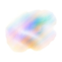 A holography cloud rainbow white background single object.