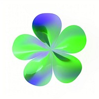 A holography clover purple white background accessories.
