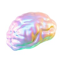 A holography brain white background single object accessories.