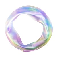 A holography hoop gemstone jewelry white background.