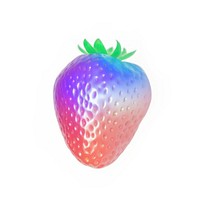 A holography strawberry fruit plant food.