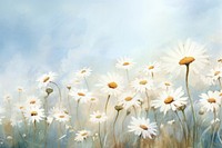  Daisy flowers backgrounds landscape outdoors. AI generated Image by rawpixel.