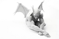Devil Lucifer white accessories relaxation. AI generated Image by rawpixel.