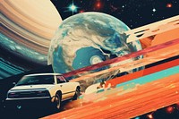  Space car astronomy universe. AI generated Image by rawpixel.