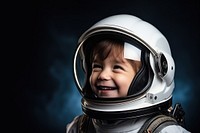  Space astronaut helmet smiling. AI generated Image by rawpixel.