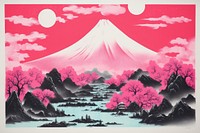  Japan art painting nature. AI generated Image by rawpixel.