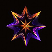 A star symbol pattern night black background.