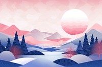  Winter landscape geometric background backgrounds outdoors nature. AI generated Image by rawpixel.