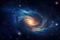  Spiral galaxy space astronomy universe. AI generated Image by rawpixel.