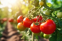Agriculture tomato vegetable outdoors.