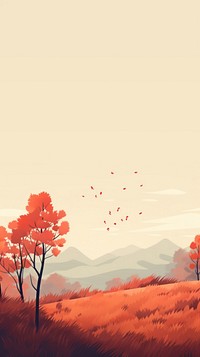 Beautiful autumn wallpaper landscape outdoors nature. AI generated Image by rawpixel.