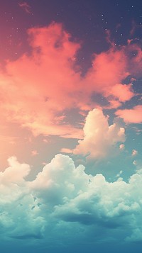  Beautiful sky wallpaper outdoors nature cloud. AI generated Image by rawpixel.