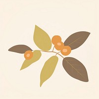 Illustration of a simple coffee plant leaf freshness appliance.