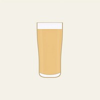 Illustration of a simple beer glass drink refreshment freshness.